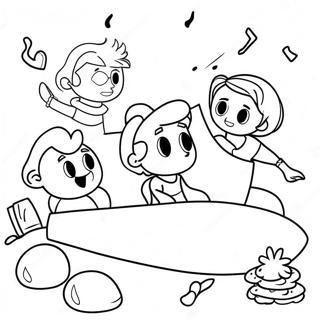 Fargeleggingsside Med Putekrig For Overnatting 101394 39884