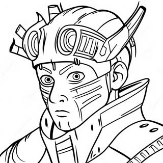 Obito I Kampdrakt Fargeleggingsside 101601-40043