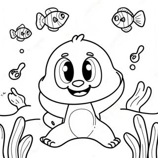 Sandete Kinn Under Vann Eventyr Fargeleggingsside 102014 40366