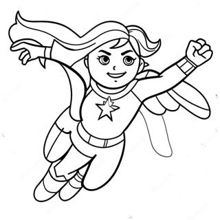 Captain Marvel Flygende Fargeleggingsside 102528 40759