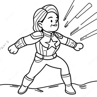 Captain Marvel I Slag Rustning Fargeleggingsside 102531 40769