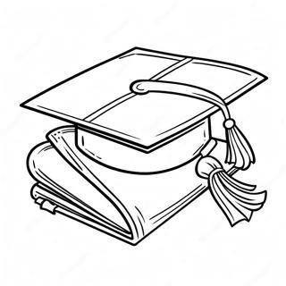 Graduasjonslue Og Diplom Fargeleggingsside 102992 41119