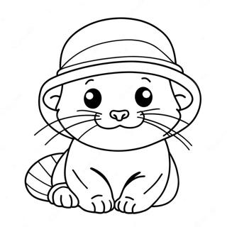 Sot Ille Med Hatt Fargeleggingsside 103147 41242