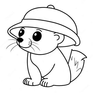 Sot Ille Med Hatt Fargeleggingsside 103147 41243