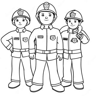 Brannmann Sam Og Venner Fargeleggingsark 103303 41372