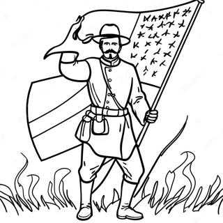 Borgerkrig Fargeleggingsark