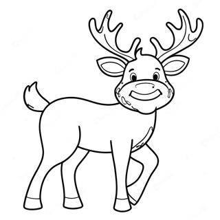 Glad Reinsdyr Fargeleggingsside 103635 41627