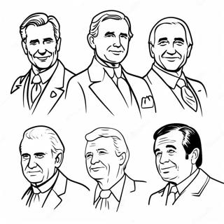 Beromte Amerikanske Presidenter Fargeleggingsside 103712-41688