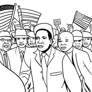 Borgerrettighetsbevegelsen Fargeleggingsside 103713 41689