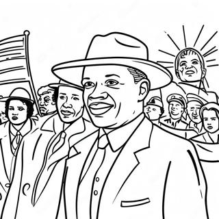 Borgerrettighetsbevegelsen Fargeleggingsside 103713 41690