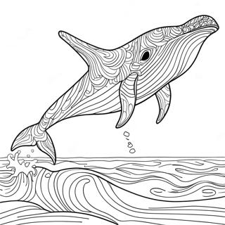 Majestetisk Blahval Svommende Fargeleggingsside 103970 41880