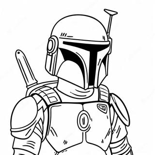 Boba Fett Med Jetpack Fargeleggingsside 103997-41901