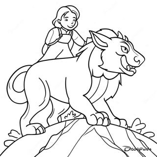 Majestetisk Oppstigning Av Beistet Fargeleggingsside 104484-42285