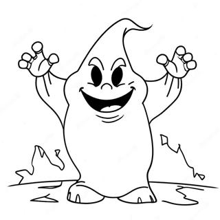 Oogie Boogie Med Skummel Bakgrunn Fargeleggingsside 104508-42300