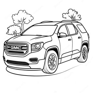 Gmc Acadia Familie Suv Fargeleggingsside 105103-42771