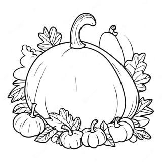 Takkefest Horn Av Overflod Fargeleggingsside 10512 1744