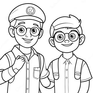 Blippi Og Meekah Fargeleggingsark 105587-43147