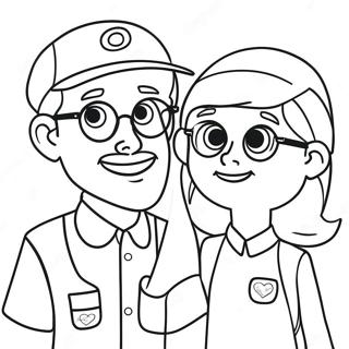 Blippi Og Meekah Fargeleggingsark 105587-43148