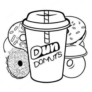 Fargerik Dunkin Donuts Kopp Fargeleggingsside 105742-43272