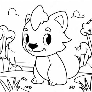 Eventyrlig Wolfoo Fargeleggingsside 106053-43514