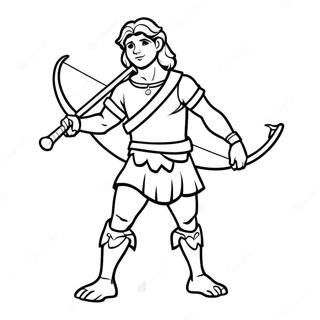 Modige David Med En Slynge Fargeleggingsark 106671 43998