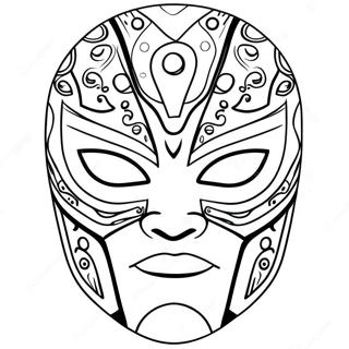 Rey Mysterio Maske Fargeleggingsark 106720-44029