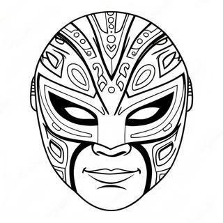 Rey Mysterio Maske Fargeleggingsark 106720-44030