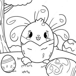 Paskedagsfeiring Fargeleggingsark 106851-44143