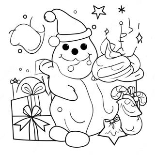 Festlig Addisjon Jule Fargeleggingsside 107129-44353