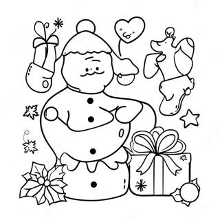 Gledelig Subtraksjon Jule Fargeleggingsside 107130-44357