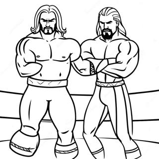 Dynamisk Wwe Tag Team Fargeleggingsark 107720 44826