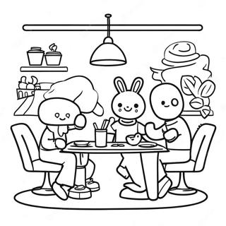 Lekne Venner Kafe Fargeleggingsside 107746-44845