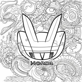 Honda Logo Fargeleggingsside 107896-44949