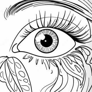 Realistisk Oye Portrett Fargeleggingsside 108050-45077