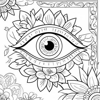 Øye For Voksne Fargeleggingsark