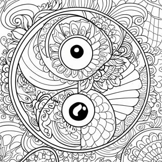 Yin Yang Mandala Fargeleggingsside 108363 45321