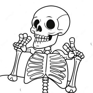 Sarkastisk Skjelett Mork Humor Fargeleggingsside 108464-45397