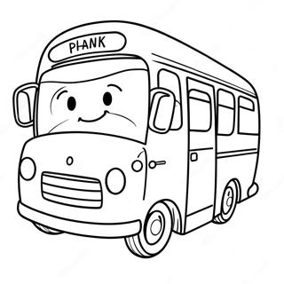 Sot Bussjafor Takkekort Fargeleggingsside 108930-45762