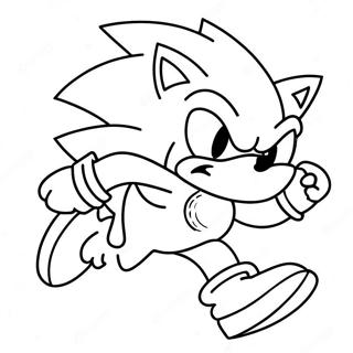 Sonic Werehog Loper Raskt Fargeleggingsside 109085 45949
