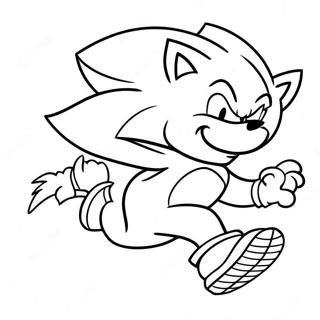 Sonic Werehog Loper Raskt Fargeleggingsside 109085 45951