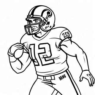 Fargeleggingsside For La Rams Spiller I Aksjon 109701-46425