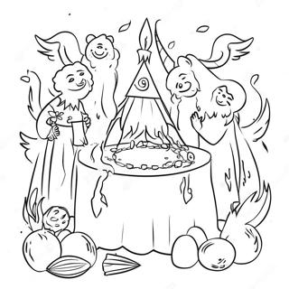 Fantasifull Pagan Ritualscene Fargeleggingsside 109752 46468