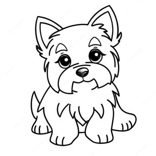 Yorkie Valp Fargeleggingsside 109799-46494