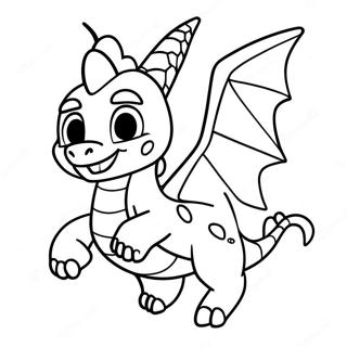 Spyro Flyr Gjennom Himmelen Fargeleggingsside 110291-46878