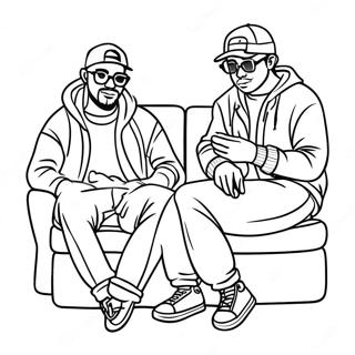 Fargeleggingsside For Avslappende Homies 111348-47733