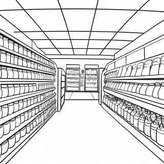 Target Butikkgangscene Fargeleggingsside 111399-47769