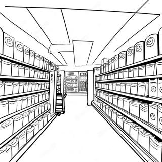 Target Butikkgangscene Fargeleggingsside 111399-47771