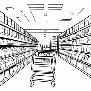 Target Butikkgangscene Fargeleggingsside 111399-47772