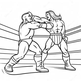 Episk Wwe Bryter Oppgjor Fargeleggingsside 111680-47983