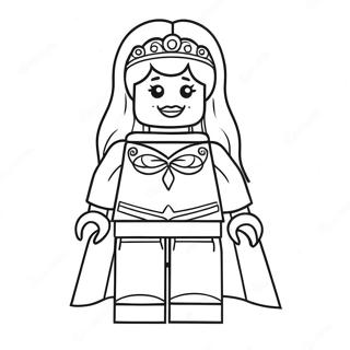Modig Lego Prinsesse Fargeleggingsside 111733 48032